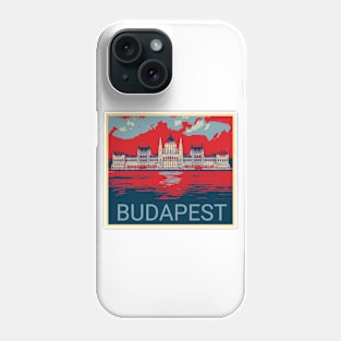 Budapest in Shepard Fairey style Phone Case