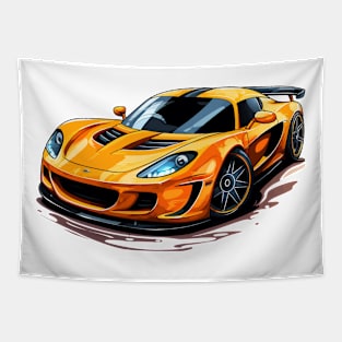 Racing Car Watercolor Tapestry