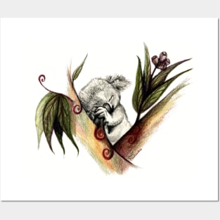 Baby Koala Art Poster for Sale by mugdesignstudio