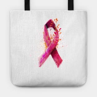 pink ribbon tshirt Tote