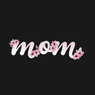 Floral Mom Mama Letter Print T-Shirt