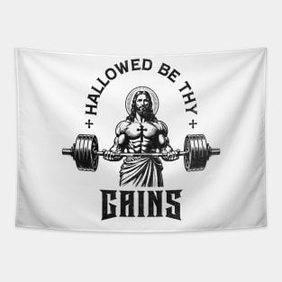 Hallowed Be Thy Gains Strong Jesus Tapestry