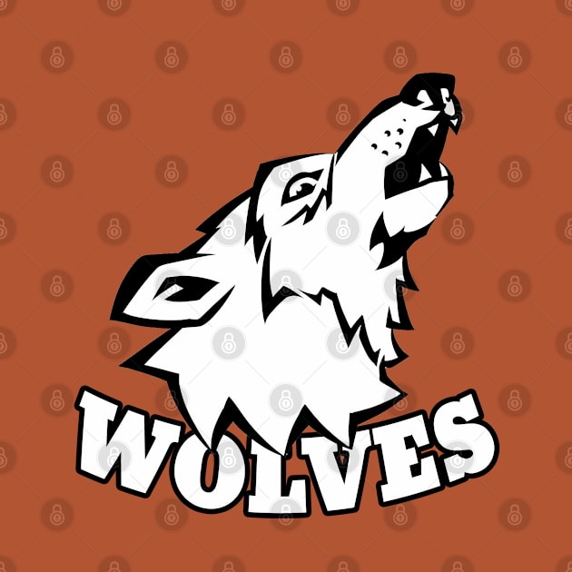 Wolves Mascot by Generic Mascots