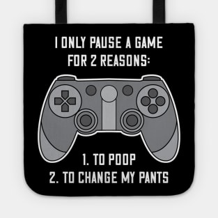 Funny Gamer Poop Joke Tote