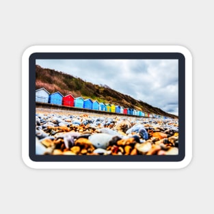 Cromer Beach Huts And Rocky Beach Magnet