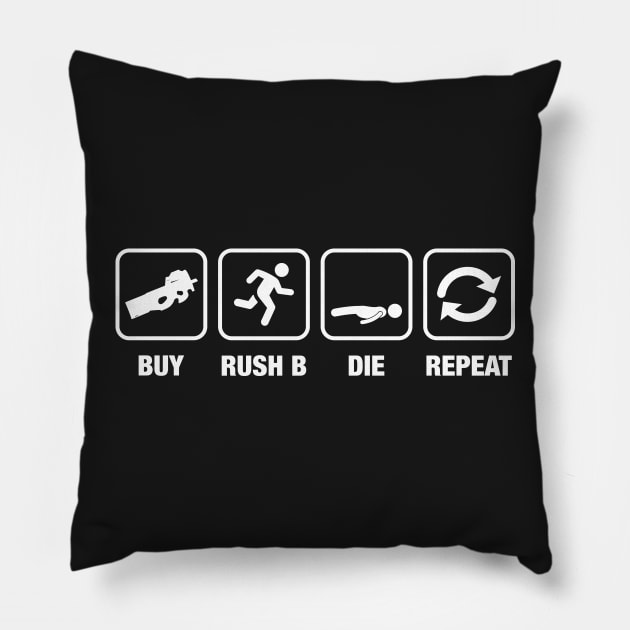 Buy Rush B Die Repeat Gaming Pillow by pixeptional