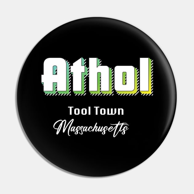 Athol Massachusetts Yellow Text Pin by WE BOUGHT ZOO