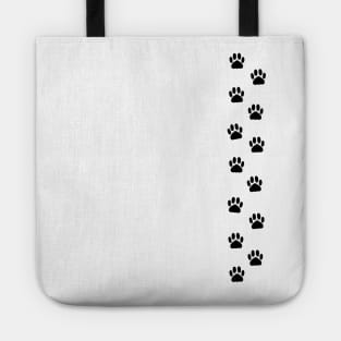 Tiny Paw Prints - black Tote