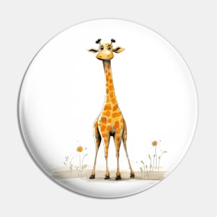 Cute Cartoon Giraffe Pin