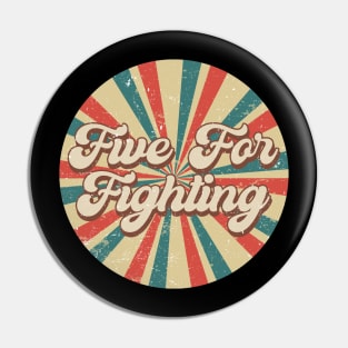 Circle Design Fighting Proud Name Birthday 70s 80s 90s Styles Pin