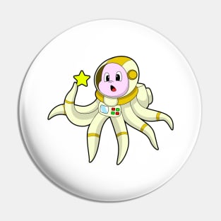 Octopus as Diver with Star Pin