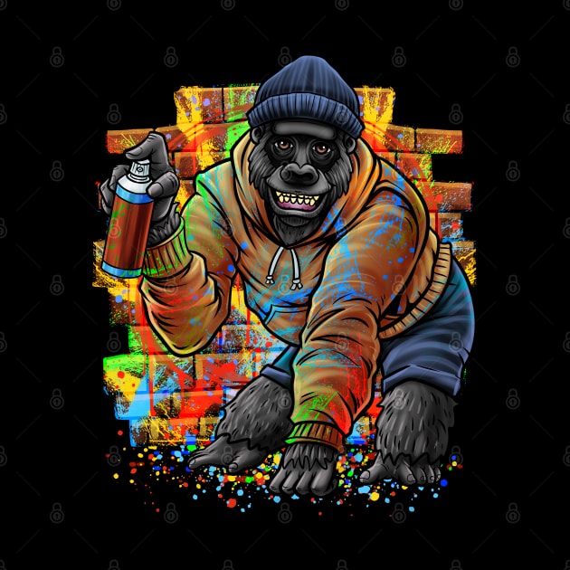 Wall Art Monkey by FromHamburg