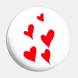 Red heart shape design Pin