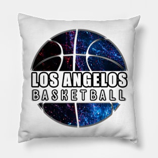 Los Angelos Basketball - Sports City Fan - Cosmic Abstract Pillow