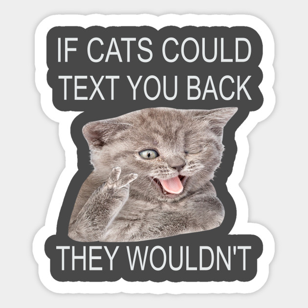 If Cats Could Text You Back They Wouldn T If Cats Could Text