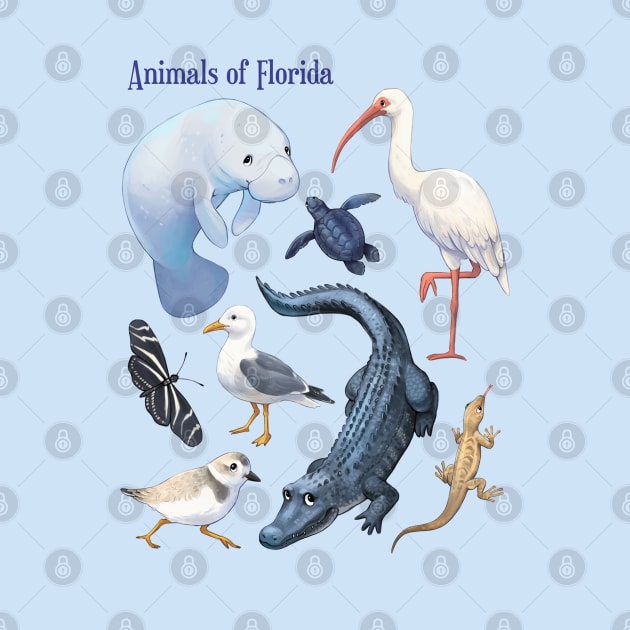 Animals of Florida by Kippy Art