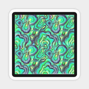 Abalone Art Hand Drawn Print Design Magnet