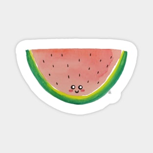 WaterColorMelon - A Cute Watermelon Slice Magnet