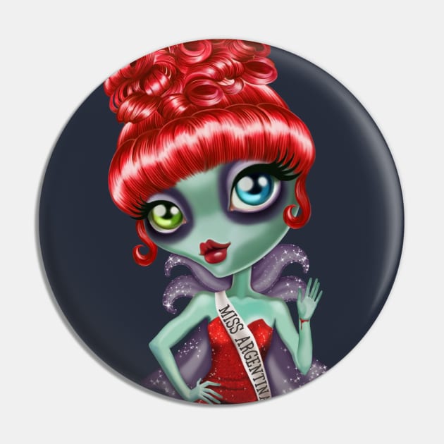 Miss Argentina Beetlejuice Pin by sandygrafik