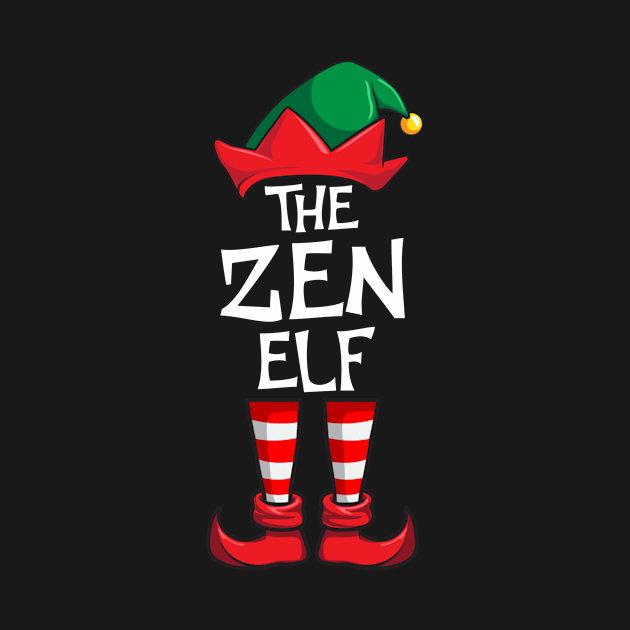 Zen Elf Matching Family Christmas Yoga by hazlleylyavlda