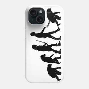 Sad evolution of man Phone Case