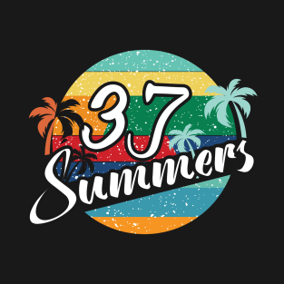37 Summer, Sweet Summer, Great Summer Retro Vintage T-shirt. T-Shirt