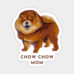 Cute Modern Dog Doggo Puppy Pupper - Chow Chow Mom Magnet