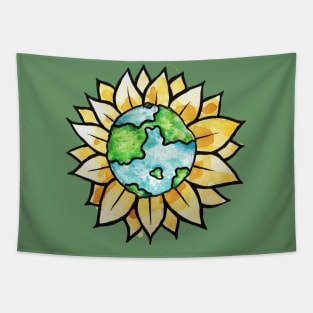 Sunflower Earth day Tapestry