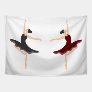 Twin Ballet Dancers Tapestry