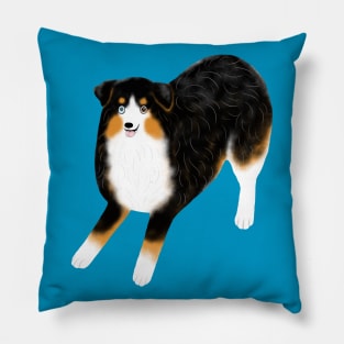 Australian Shepherd (Black Tri) Pillow