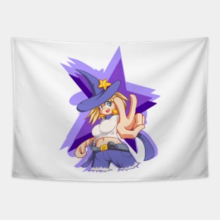 Witch doing Peace Sign Tapestry