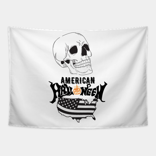 American Halloween Tapestry by NICHE&NICHE