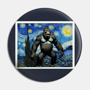 King Kong in a Starry Night Pin