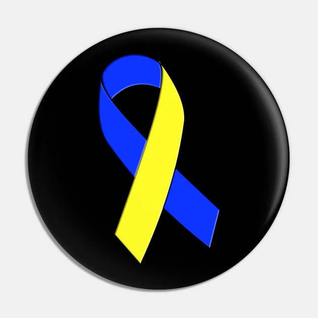 Down Syndrome Support Ribbon - Center Pin by A Down Syndrome Life