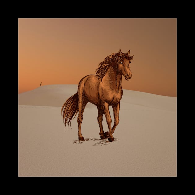 Desert horse by Finn Art by MB