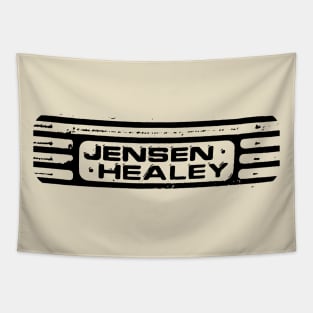 Jensen Healey 1970s classic car cam cover emblem black Tapestry