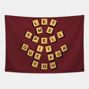 Family Scrabble Board Game Education gift Tapestry