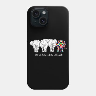 It's Ok To Be A Little Different Elephant Phone Case