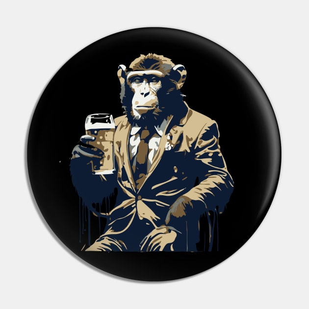 monkey drinks beer Pin by lkn