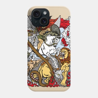 Bellerophon fighting the Chimera Phone Case