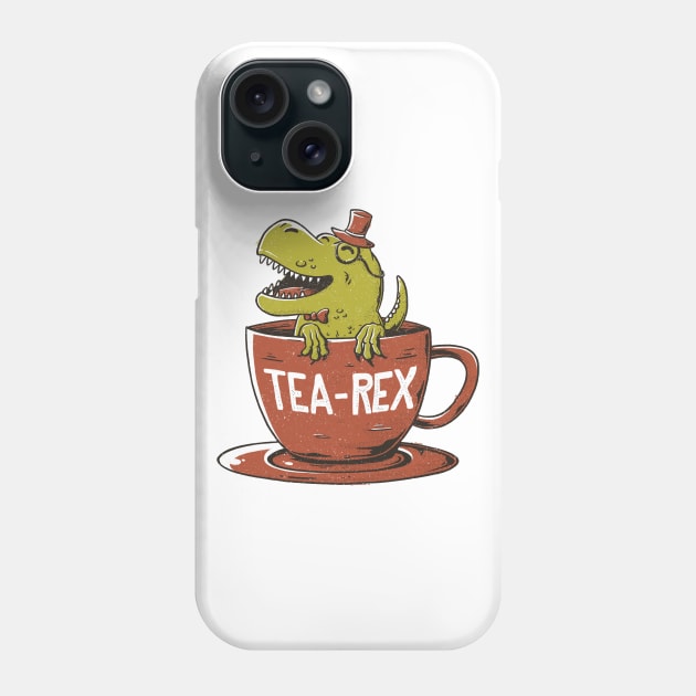 Tea-Rex - Cute Cup Dinosaur Gift Phone Case by eduely