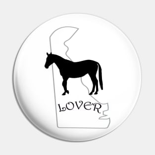 Delaware Horse Lover Gifts Pin