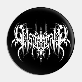 UNSUBSCRIBE - Death Metal Logo Pin