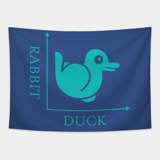 Duck Rabbit Illusion Tapestry