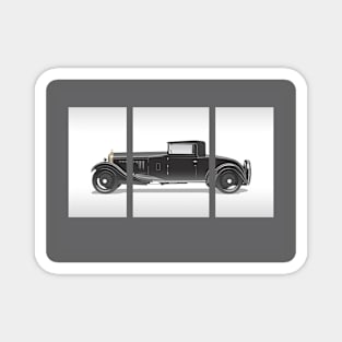 Retro Car Illustration Magnet