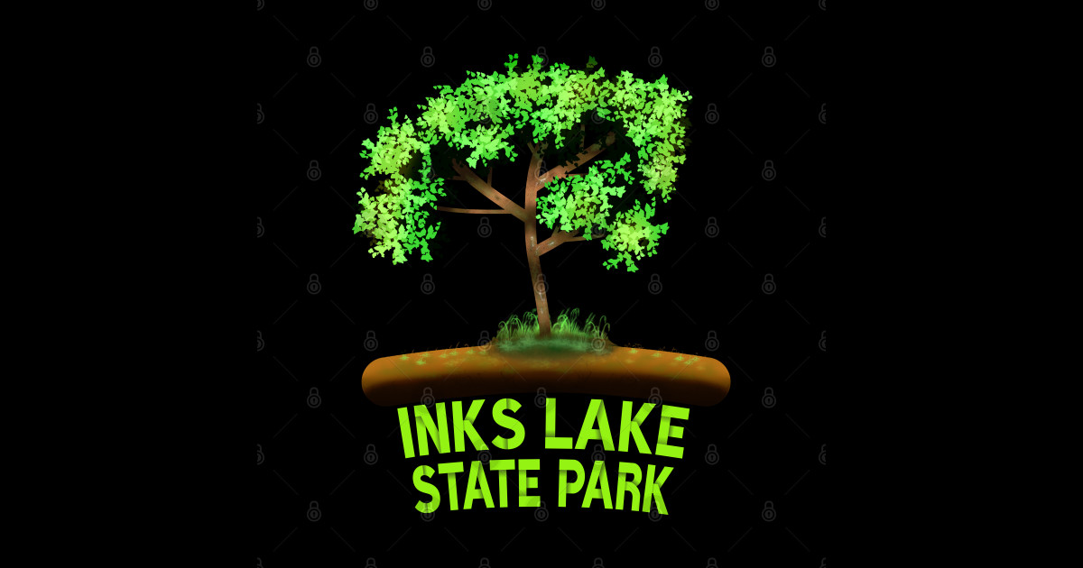 Inks Lake State Park State Park Sticker TeePublic