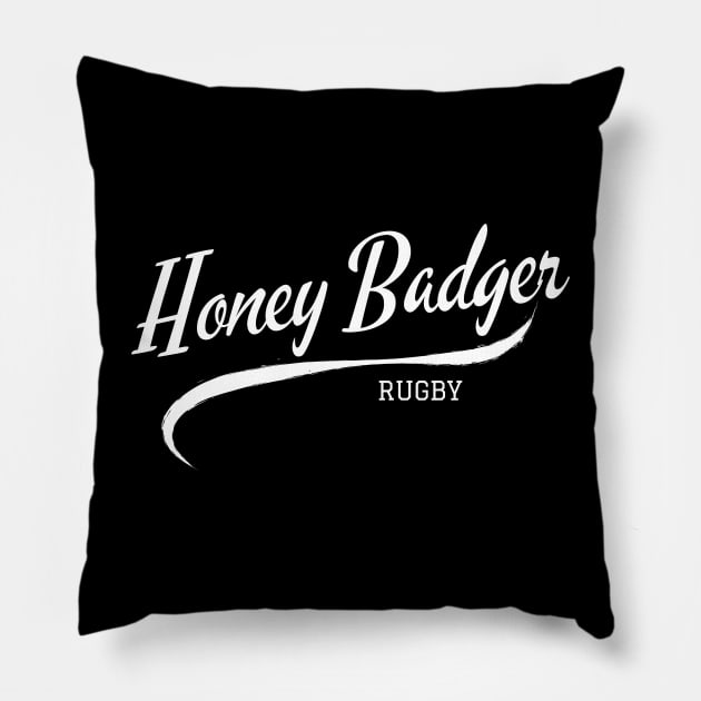 Honey Badger Rugby Pillow by Mutant Athletics