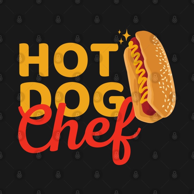 Hot Dog Chef Gift Idea Funny Food by Illustradise