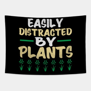 Easily Distracted by Plants Tapestry