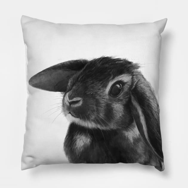 Bunny Pillow by LauraGraves